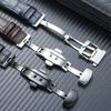 Gebogenes Rindsleder-Uhrenarmband für SEIKO Premier Serie SNP093 096 114 126 127 gebogenes Leder-Uhrenarmband 21mm Armband Armband