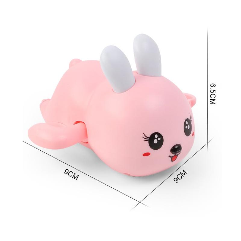 Cartoon Bunny Baby Bath Toys Toddler Bathing Clockwork Swimming Cute Bunny Pool Beach Toy Swimming Pool Bathroom Toy For Kids