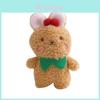 Cute Rabbit Plush Keychain Soft Pp Cotton Mini Stuffed Animal For Bags And Gifts