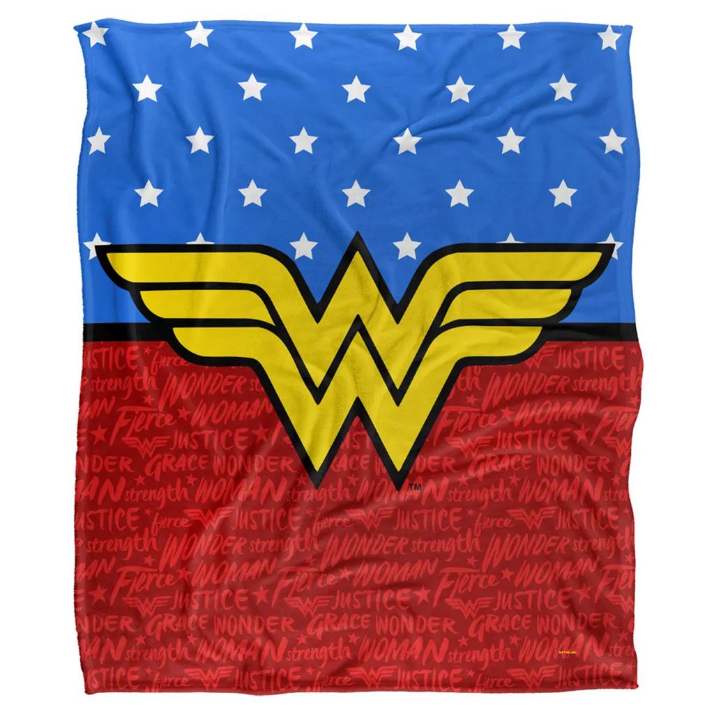 Wonder Woman Silky Logo Supersoft Blanket