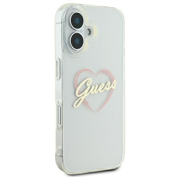 Guess Guhcp16Mhchgspt Iphone 16 Plus6.7 Przeźroczysty/Transparent Hardcase Iml Heart