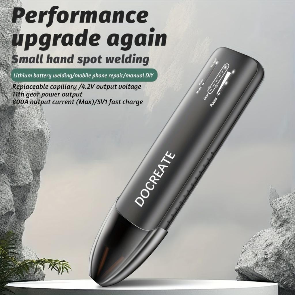 Portable Spot Welder with LCD 99 Gears Adjustable Handheld Spot Welder with Automatic and Manual Mode Mini Portable 18650 Battery Spot Welder