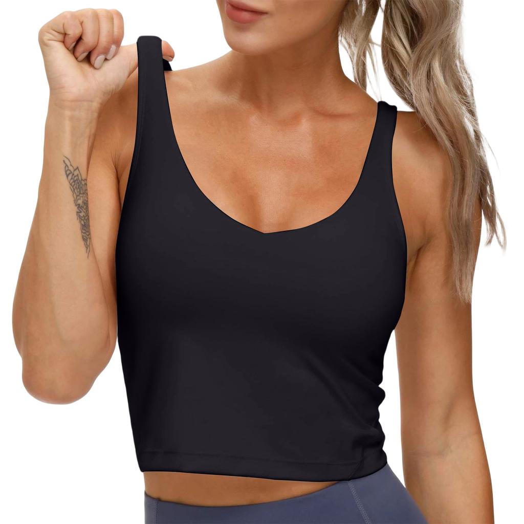 Women's Sports Bra Vest Without Steel Ring, Chest Cushion, Wide Shoulder Strap, Running Top
