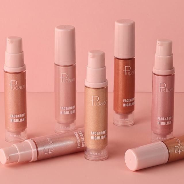 Pudaier - Dazzling Face and Body Liquid Highlight - 8 Colors 08 - 9.6ml
