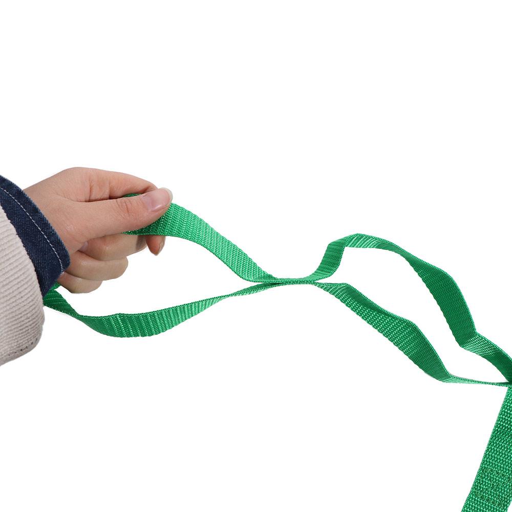 Adjustable Yoga Stretch Band 10 Loops Durable Non-Elastic Stretch Straps Comfortable Multi-Section Yoga Resistance Band