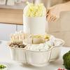 Multi Compartment Kitchen Basket with Draining Function for Hot Pot Parties Vegetable Platter Divided Serving Tray