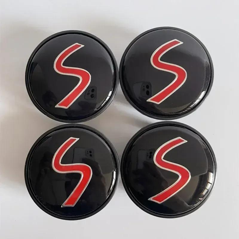 4PCS X 54MM Car Wheel Center Hub Caps Cover Emblem Sticker For Mini Cooper S JCW One R55 R56 R60 R61 F54 Clubman Countryman