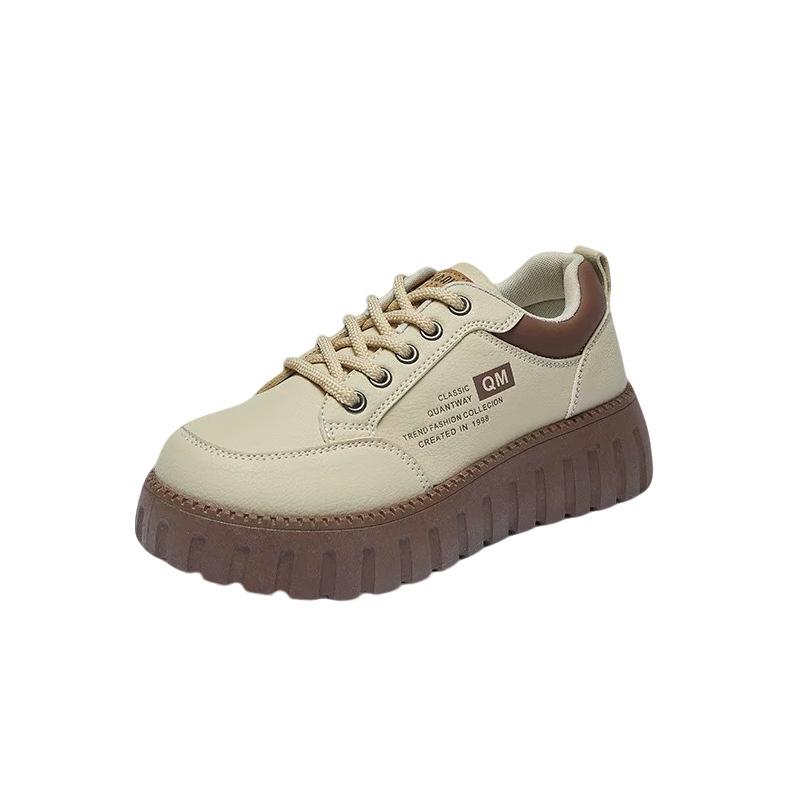 Thick-soled dopamine women's spring and autumn 2025 new versatile super fire explosion autumn wear-resistant casual fashion sports shoes