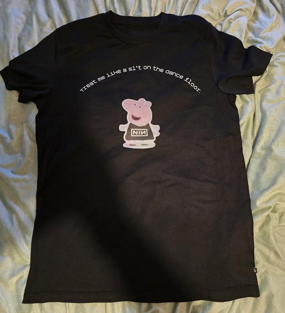 NEW NIN Nine Inch Nails Treat Me Like A Slvt On The Dance Floor T-Shirt Reprint Unisex T-Shirt XXXL