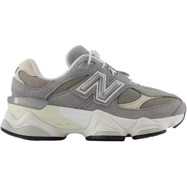 New Balance 9060 Bungee Lace Little Kid Slate Grey Timberwolf Kids Sneakers Arid-Stone PV9060BA
