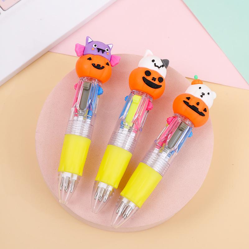 Entzückender Tierkopf Mini-Kugelschreiber in vier Farben - Schülergeschenk Schreibwaren.