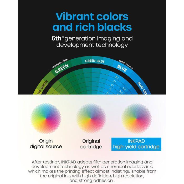 Ink Cartridges 912 XL - GATO NEGRO - Compatible HP - Pack of 4 - 825 Pages Per Cartridge - Multicolor