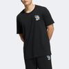 adidas Originals Cartoon Letter Pattern Printed Casual Short Sleeve T-Shirt Men Tops Black H49571