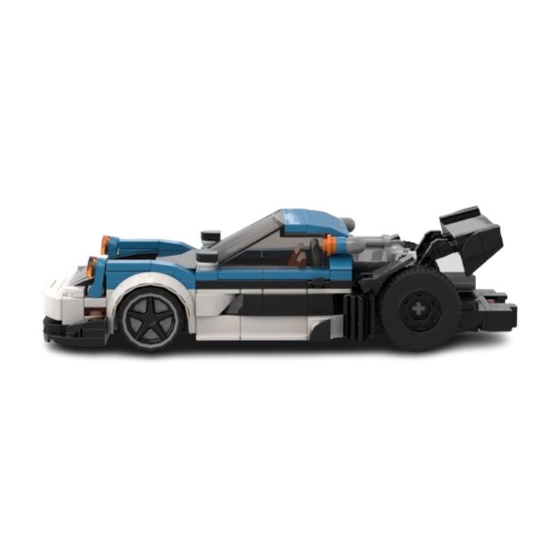 326-piece small particle building blocks turbo-charged speed racing car model vehicle toy gift set
