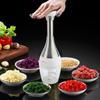 Manual Garlic Grinder Small Efficient Time Saving Hand Food Chopper for Vegetables Meat Fruits Onions