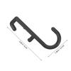 20Pcs Plastic Pegboard J Hooks Black Heavy Duty Fits 0.6x0.2inch Hole Craft Storage Hooks Kitchen Wall Organizer Display