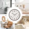 Waterproof Bathroom Clock with Suction Cup 3 Inch Easy Read Mirror Clock Lightweight for Shower Kitchen Living Room Office