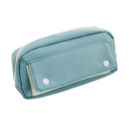 Pencil Case with Flip Cover Hidden Buckle Large Capacity Pen Organizer Large Capacity Pen Bag