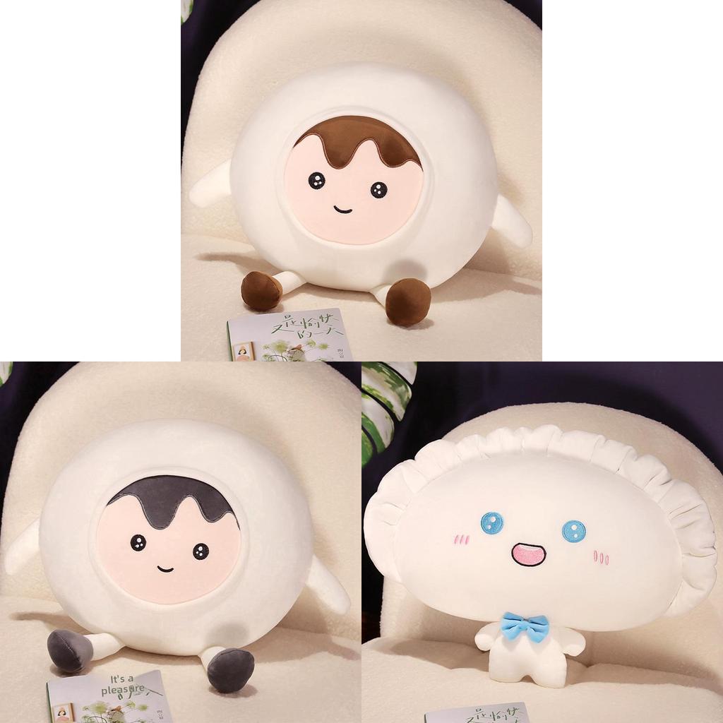 Plush Dumpling Pillow With Pp Cotton Filling For Couch Nap And Comfort