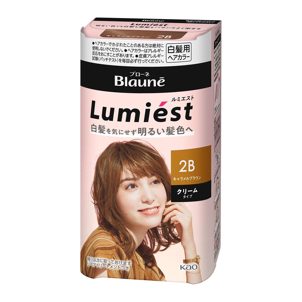 Blonde Lumiest Hair Caramel Brown Enjoy bright hair color without worrying about gray hair Caramel Brown Color, 2B, [Quasi-drug]. hair. Cream-type