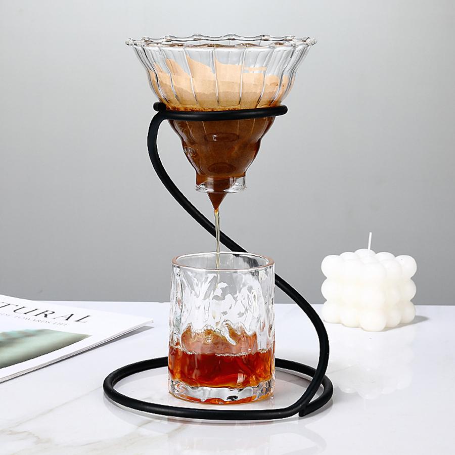 Pour Over Coffee Rack Snake Shape Coffee Dripper Stand Durable Iron Filter Cup Rack Multi-purpose Coffee Filter Cup Holder