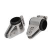 2Pcs Boat Top Hinged Jaw Slide Rail Mount 22mm 316 Stainless Steel Slide Hinged Marine Hardware with Nylon Bushing for