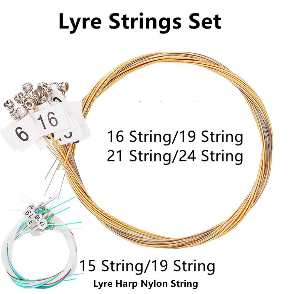 

Lyre Harp Lyre Strings Shiny Color 15-24 String Brass 16 Brass Strings