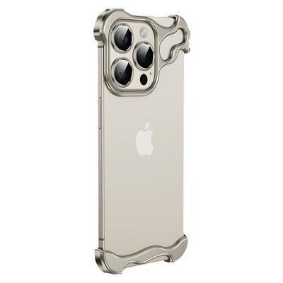 Použitelné pro pouzdro na mobilní telefon iPhone15Pro Speciálně tvarovaný kovový rohový chránič 14ProMa Ochranné pouzdro bez rámečku proti pádu