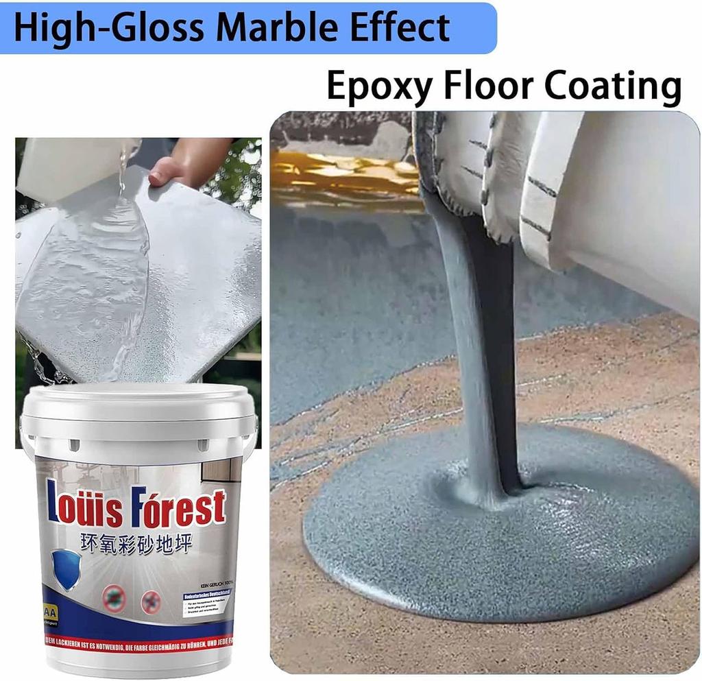 Epoxy Floor Paint, High Gloss Effect Epoxy Floor Coating, FloorCoating Suitable For Indoor And Outdoor 110ml Curing Agent