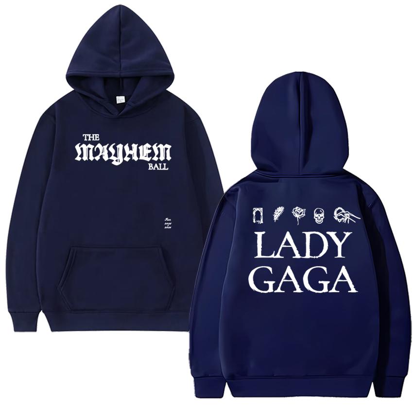 

2025 New in Lady Gaga The MAYHEM Album Graphics printed Sweatshirt Autumn Winter Unisex vintage Hoodie Men women Fleece pullover 3XL