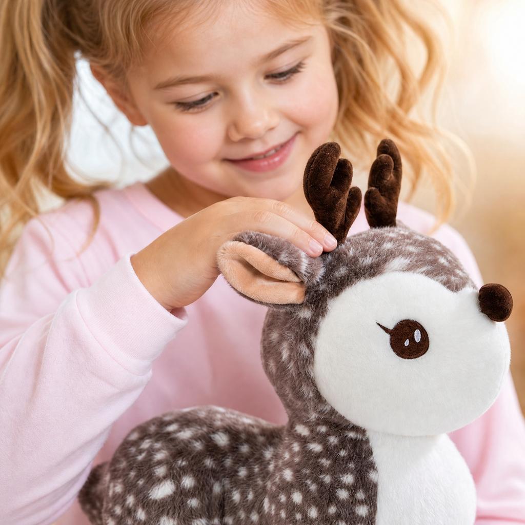 Weiches Plüschtier Kuscheltier Niedliche Puppe für Heimdekoration Spiel Geburtstag Geschenk Kinder Erwachsene