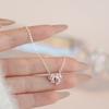 Bow Pendant Necklace Choker Women Elegant Minimalist Jewelry