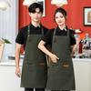 Waterproof & Oil-Proof Apron with Logo Printing - Unisex Kitchen Bib