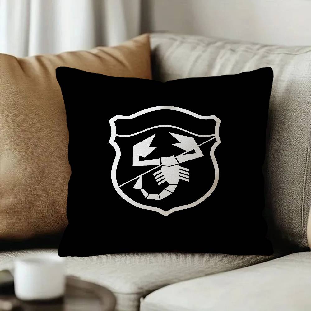 A-Abarth Sport Car Logo Cushion Cover Car Throw Pillow Case For Sofa Car Christmas Gift 40x40cm 45x45cm