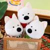 Cute Sitting West Highland Puppy Plush Toy 8 Inch Grab Doll Sweater West Highland Doll Throwing Gifts