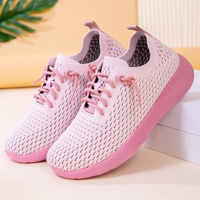 Shoes Women's Casual Shoes Women's Single Shoes Breathable Mesh Shoes Soft Sole Comfortable Fly-woven Shoes Fashion Versatile Women's Shoes