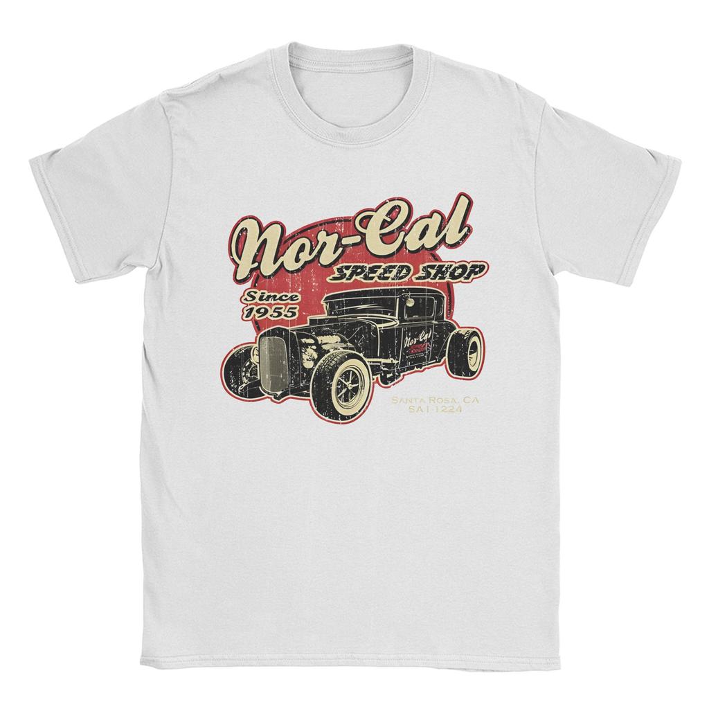 Men Women Nor-Cal Hot Rod Shirt Cotton Graphic Printed Tee Shirts  Clothing Outfits