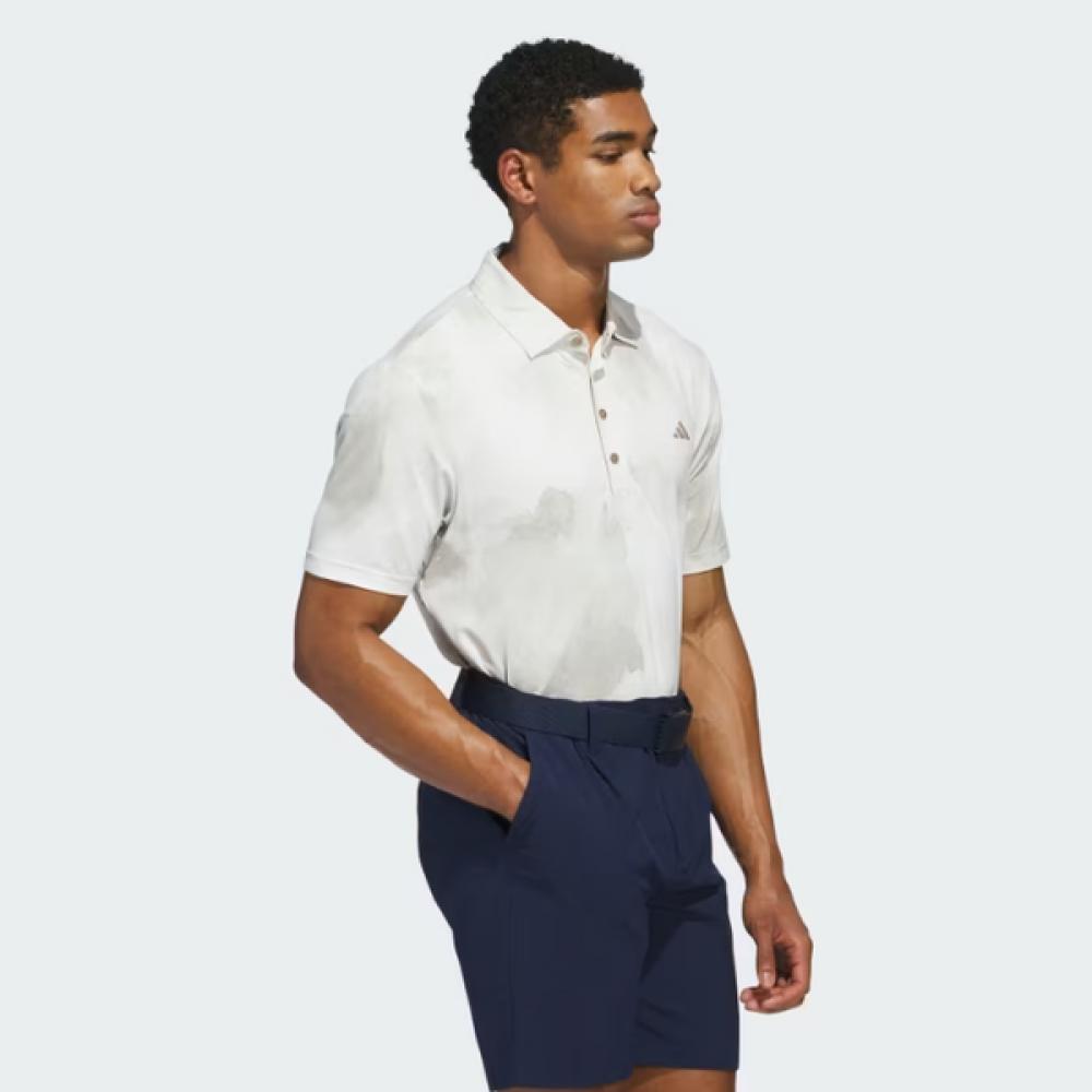 

AdidaS Golf Men S Ultimate365 Tour Printed Cool Feeling Polo Shirt Jn9141 Putty Beige / White/M(95)