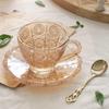 Glass Coffee Cups Sets for Creative Partners Late Afternoon Tea Bubbles Tea Cups Ceramic Coffee Cups and Tea Services