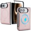 For IPhone Duo Fold Case Luxury PU Leather Skin Magnetic Protective Back Cover for MagSafe Wireless Charging Phone Shell Funda
