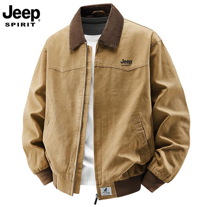 

Men s Retro Lapel Jacket: Trendy Versatile Casual Spring Wear L сірий колір/синій