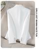 2025 Women's White Blazer: Versatile, Slimming, Long-Sleeve Western-Style Jacket for Spring & Autumn.