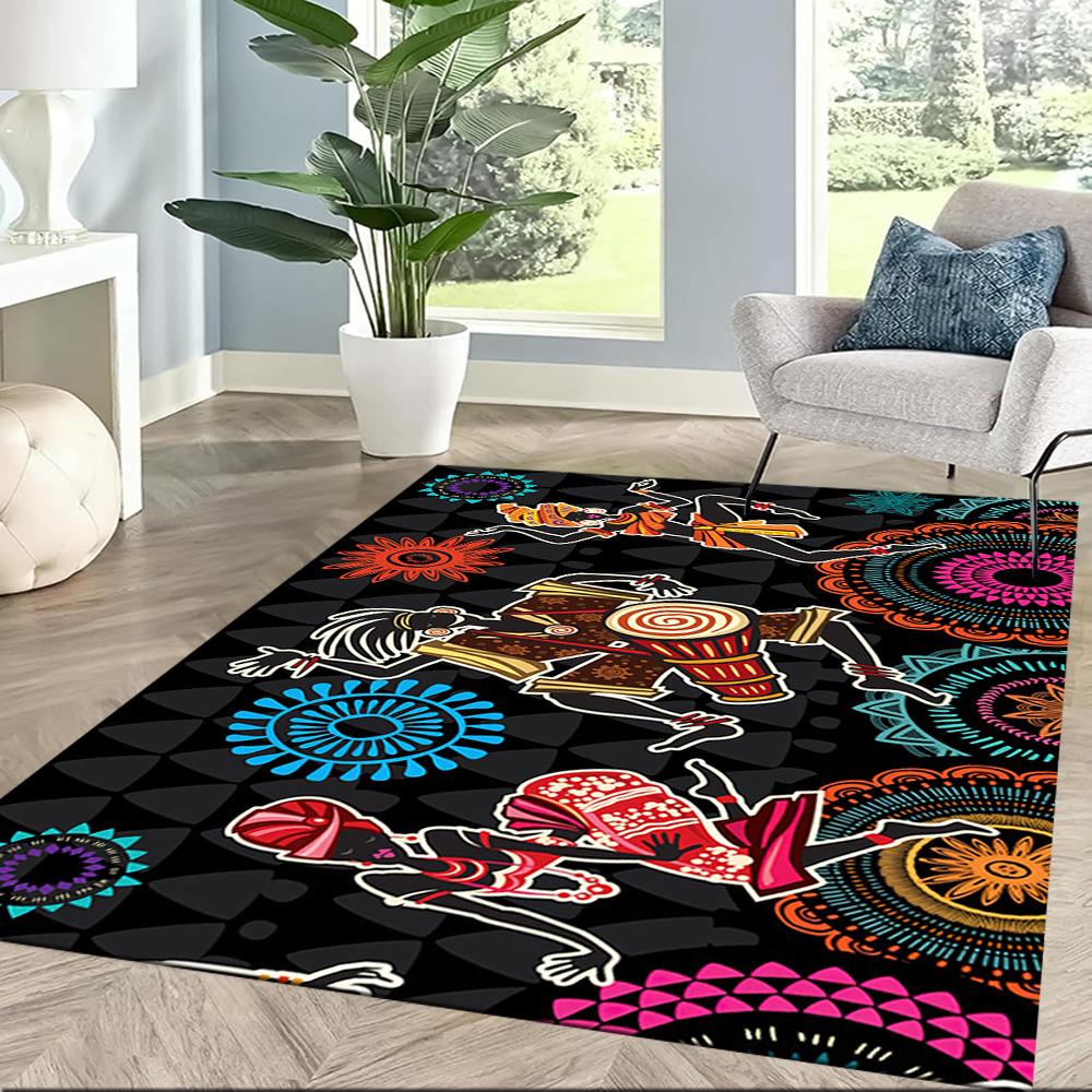 African Style Area Rug Suitable for Game Room Hallway Living Rooms Dining Room Anti-slip Rug Office home decor Spiritual Gift