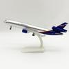 20cm MD11 Plane Model Aeroflot Scale Aircraft Replica Alloy Material Miniature Airplane with Wheels Authentic Collectible Gift