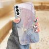 Dreamy texture electroplated glass phone case suitable for Samsung Galaxy S26 S25 S24 S23 S22 S20 S11S10 FE/Ultra/Plus anti drop