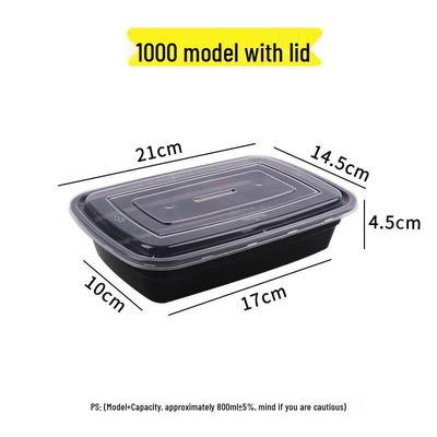 Disposable Rectangular Plastic Food Container