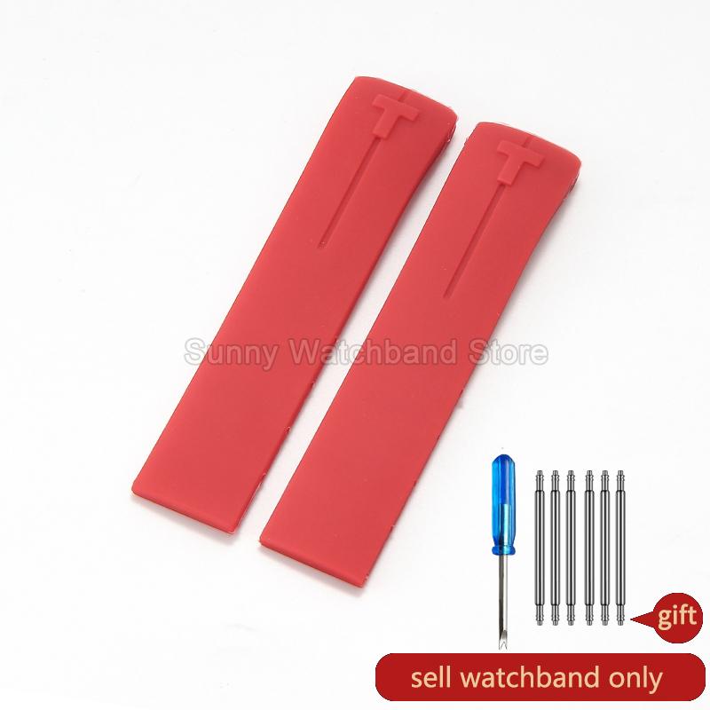 Waterproof Durable Silicone Watch Strap for Tissot 1853 T-Touch Series T013 T081 T091 Watch Accessories 20 21mm Black Blue