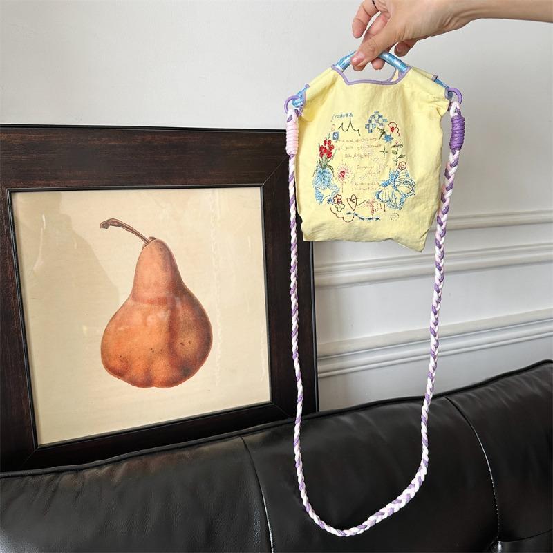 Wind Exquisite Embroidery Mini Oxford Small Cloth Bag Handbag Sundries Cosmetics Storage Mobile Phone Bag