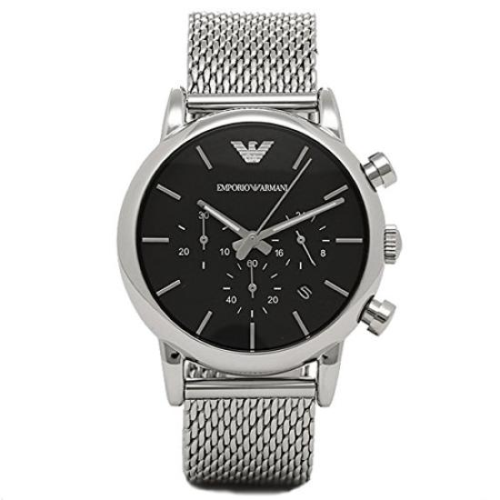 

EMPORIO ARMANI Watch EMPORIO ARMANI AR1811 Chronograph Wristwatch (EMPORIO ARMANI) Men s Silver/Black [Used]