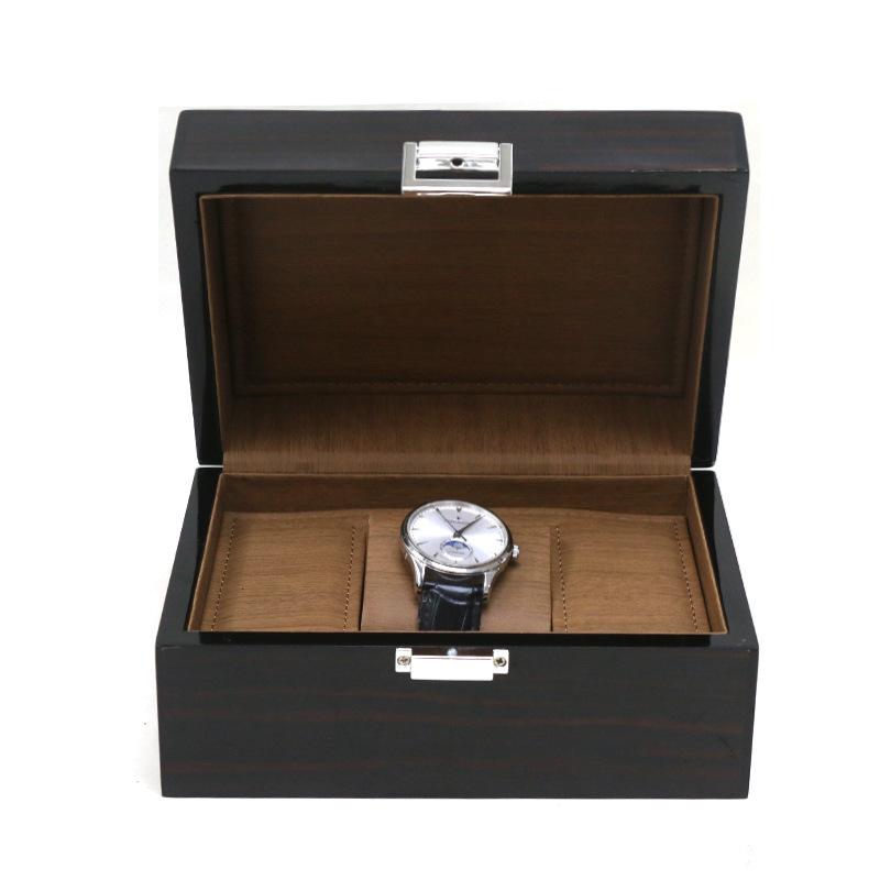 Solid Wood Painted Jewelry and Watch Box with Flip Lid - High-End Gift Packaging In Stock